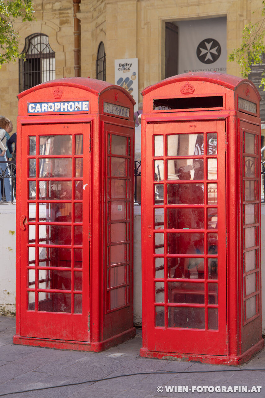 Britisches Erbe: rote Telefonzellen