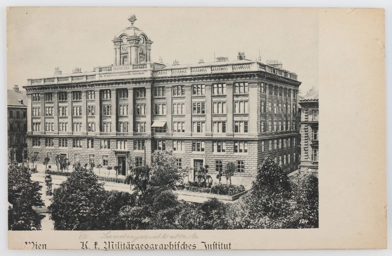 8., Friedrich-Schmidt-Platz 3 - Militärgeographisches Institut, 1905–1915