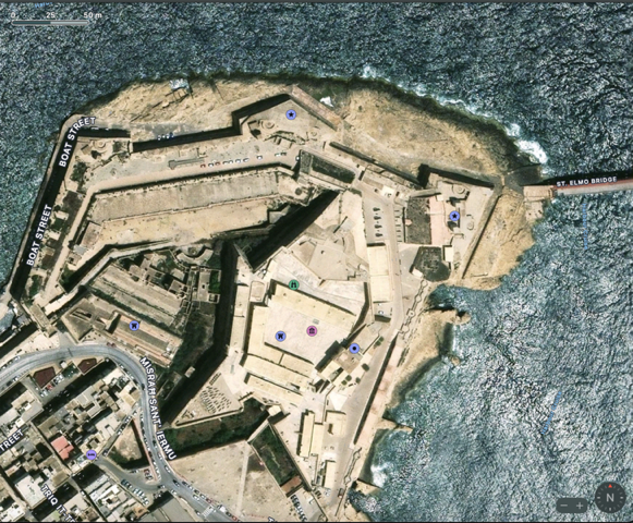 Lufbild Fort St. Elmo