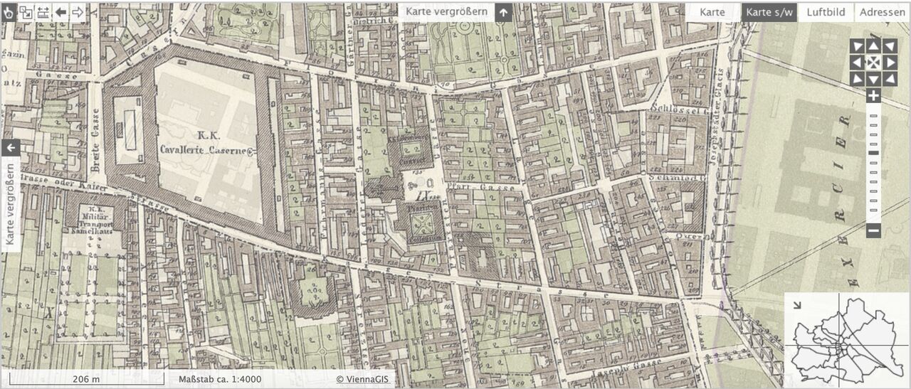 Öffnet den Kartenausschnitt auf wien.gv.at (Webseite der Stadt WIen)